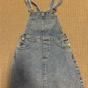 Divided Denim Dress in Soft Blue
